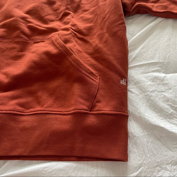 WWW Oversized Hoodie in Rust - Picture 3 of 4